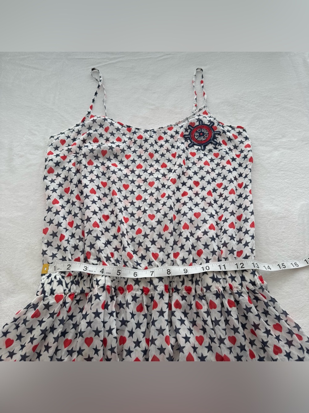 Blugirl Blumarine Beachwear Heart Star Nautical Silk Mini Dress Yacht Y2K US 6 - Picture 11 of 12